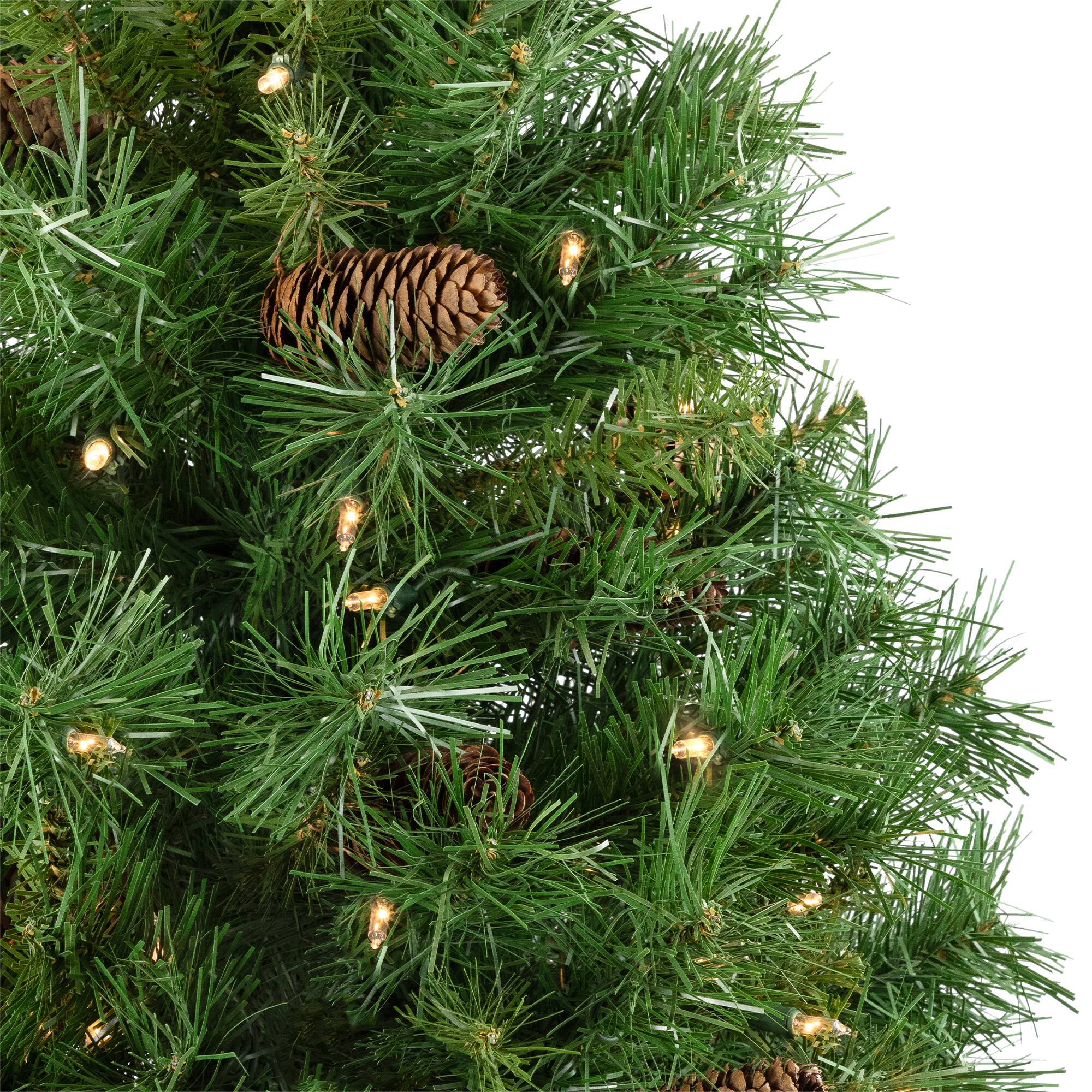 4ft. Pre-Lit Dakota Red Pine Full Artificial Christmas Tree, Clear Lights